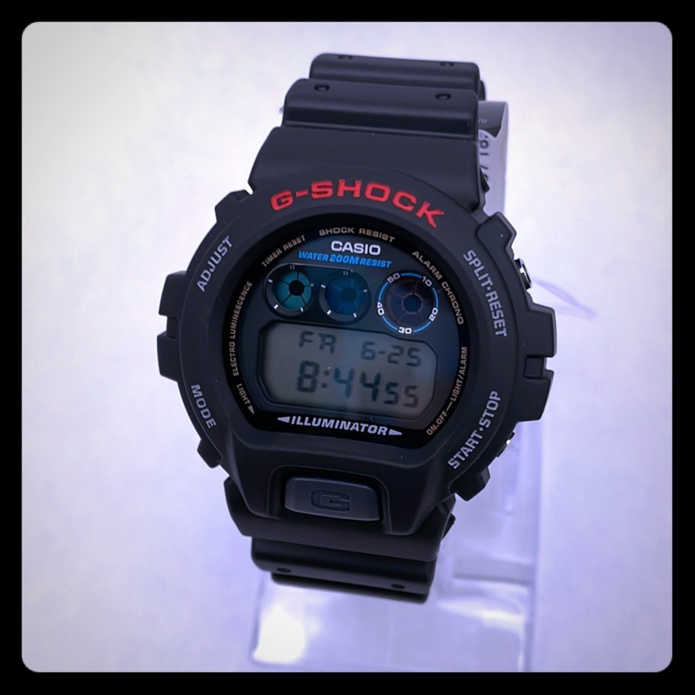 New G Shock Black Classic Digital Men, s Watch